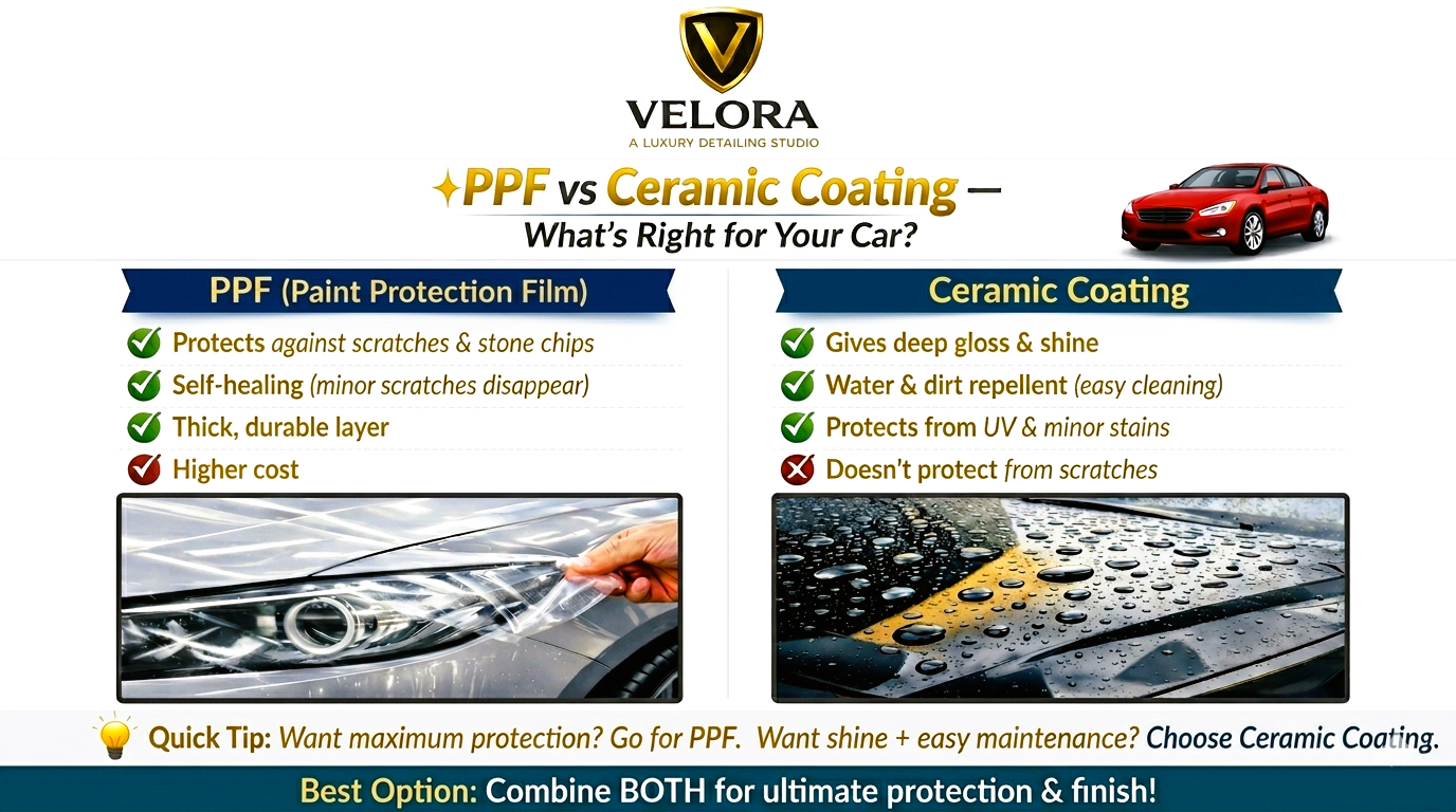 PPF vs Ceramic Coating PPF vs Ceramic Coating