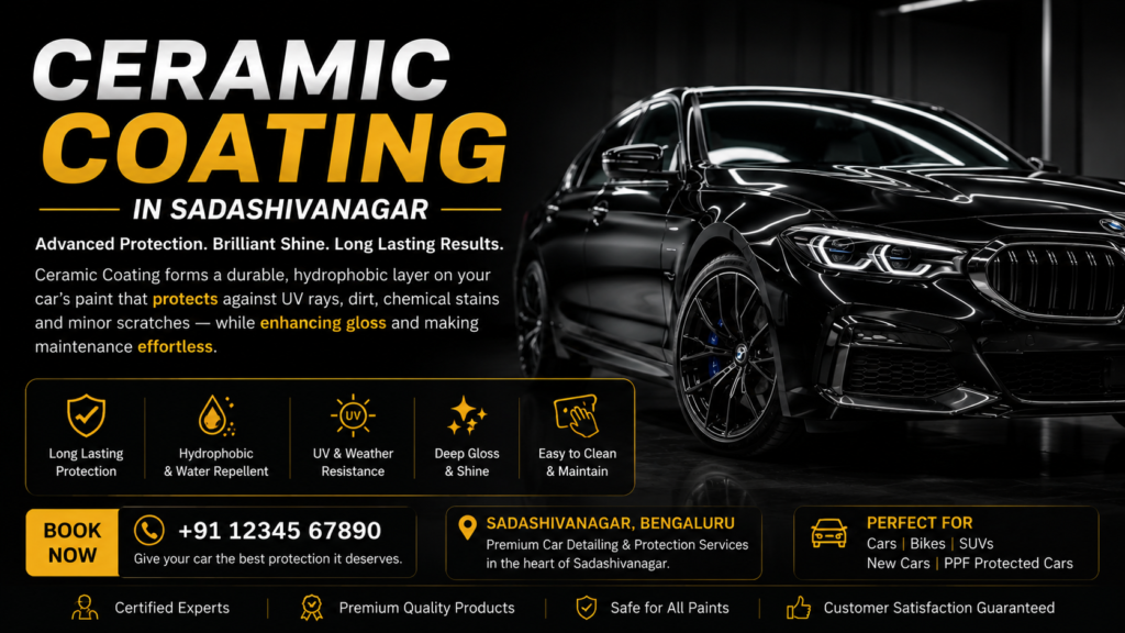 Ceramic Coating in Sadashivanagar Ceramic Coating in Sadashivanagar