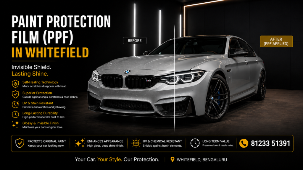 Paint Protection Film (PPF) in Whitefield Paint Protection Film (PPF) in Whitefield