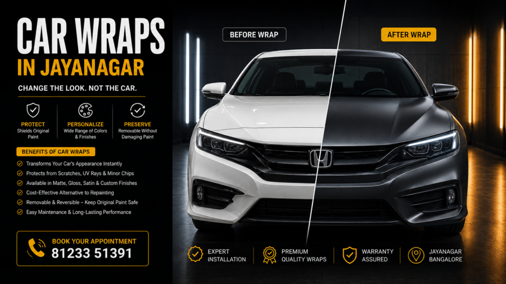 Car Wraps in Jayanagar